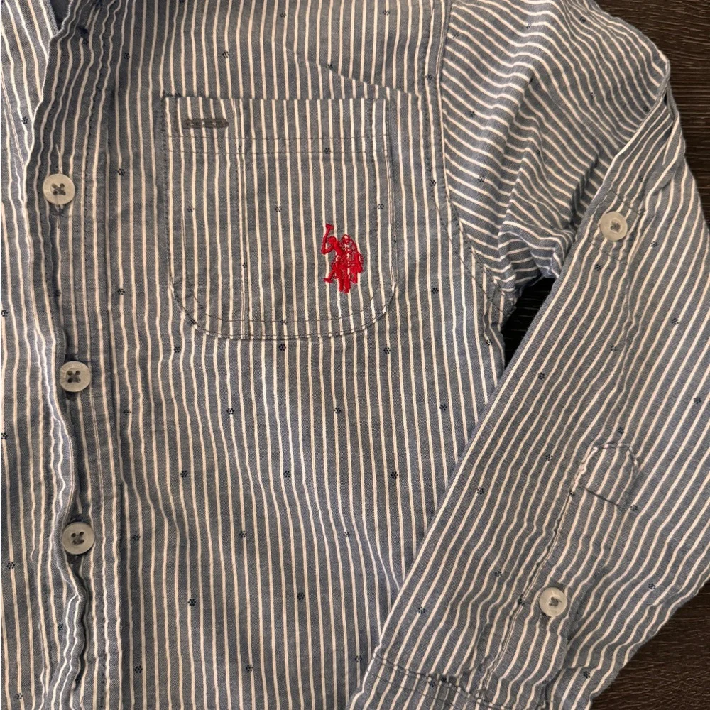 Boys U.S Polo ASSN Classic Dress Shirt Slim Fit Size 8